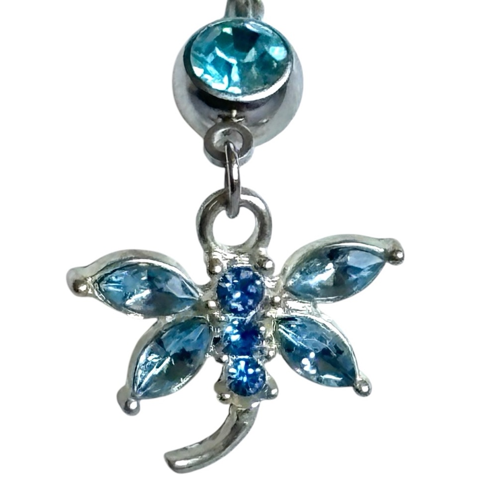 Dragonfly Navel Belly Button Ring Body Piercing Jewelry 14g